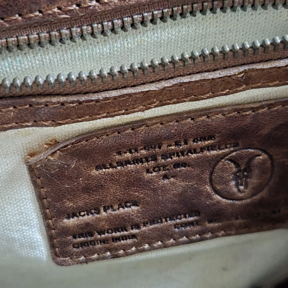 AllSaints Brown Leather Crossbody Satchel